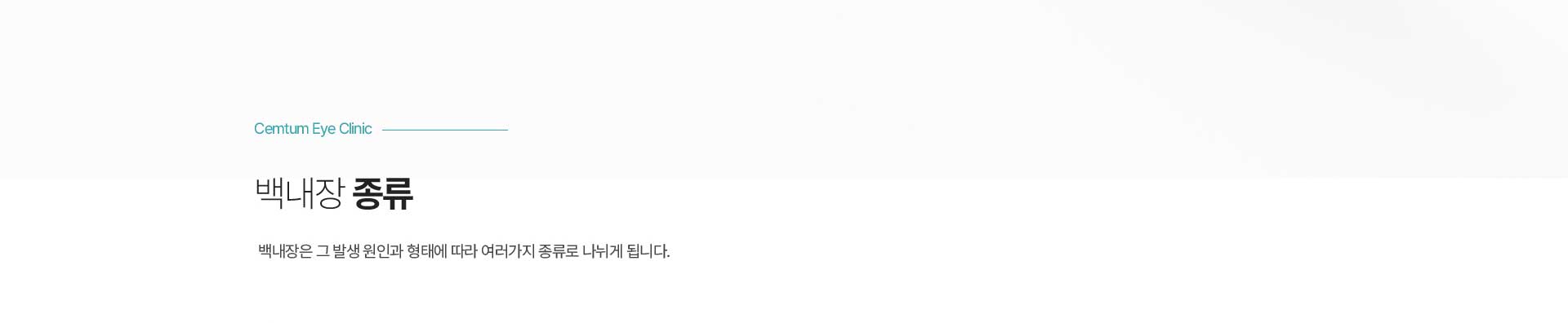 백내장 종류